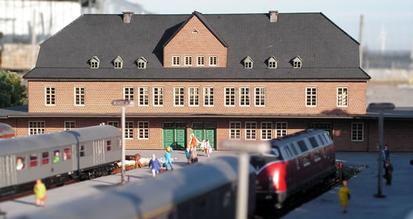 Bahnhof Westerland von Stadt im Modell