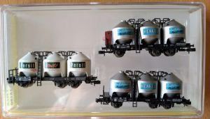 Minitrix 15190 Silowagen-Set "Henkel" (DB, Ep. III)