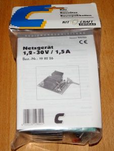 Modellbahn Netzgerät 1,2 - 30 V - Bausatz