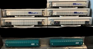 Fleischmann Großraum-Schiebewandwagen Habis 8 & Rilns (Neu/Unbespielt)