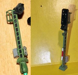 zwei Lichtsignale - Vorsignal & Ausfahrsignal