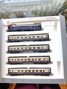 Wagen-Set Rheingold, beleuchtete Tischlampen (6.276)