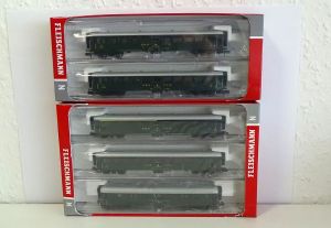 ZWEI SET SCHNELLZUGWAGEN SBB 5-TEILIG