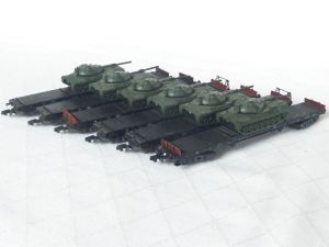 Piko Schwerlastwagen beladen mit Panzer Leopard A1!
