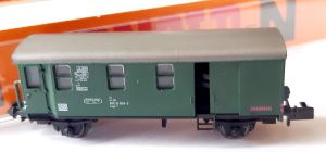 Güterzug-Begleitwagen, Gattung/Bauart Pwgs 041, 2-achsig, grün
