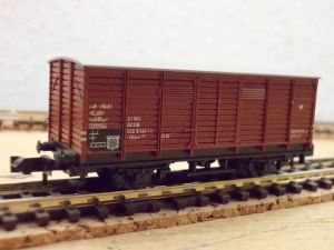 Gklm 191, G10, DB, gedeckter Güterwagen, EVP, Epoche 4
