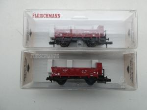 2x Fleischmann 8209 Offener Güterwagen Vitrienenm.&OVP  siehe Beschreibung     