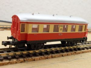 2x, Bi32, DRG, Personenwagen, rot-creme, 40 181 Mainz