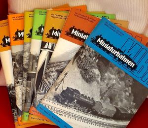 Miniaturbahnen. Die führende deutsche Modellbahnzeitschrift. Konvolut von 11 Heften aus 1979