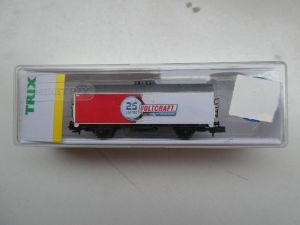 Minitrix 91068 Kühlwagen, 2-achsig, rot/hellgrau, " 25 JAHRE VOLTCRAFT " OVP&NEU siehe Beschreib. 