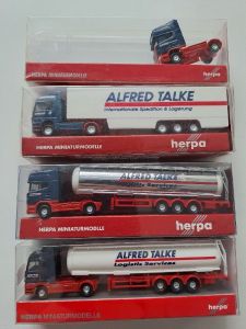 4 LKW mit 3 Aufliegern ALFRED TALKE